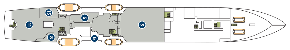 Windstar Cruises, Wind Star, Deck 3.png